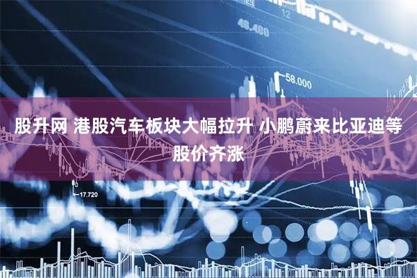 股升网 港股汽车板块大幅拉升 小鹏蔚来比亚迪等股价齐涨