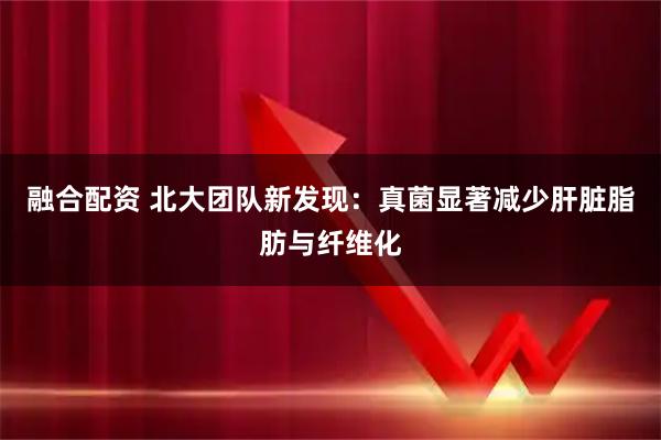 融合配资 北大团队新发现:真菌显著减少肝脏脂肪与纤维化